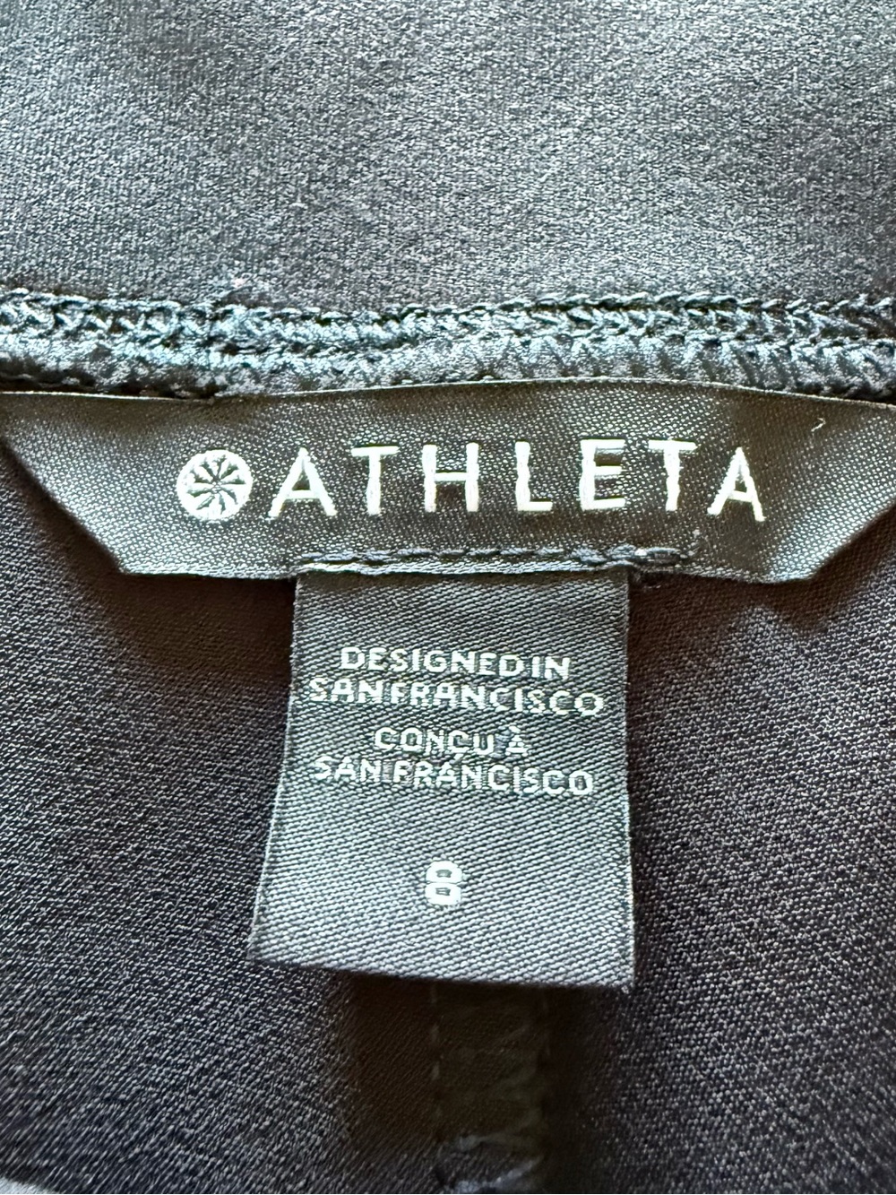 Athleta Black Endless High Rise Pants Straight Leg Size 8 Style 533636 - Picture 4 of 10